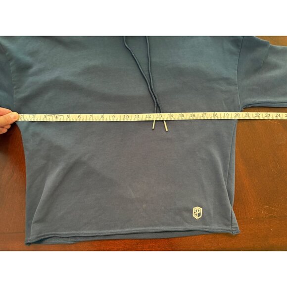 Born Primitive Flashback Cropped Hoodie Sweatshirt in Gray Blue Size Medium - Picture 9 of 11